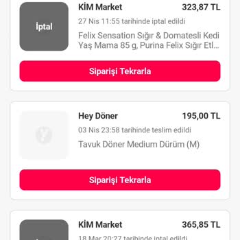 Kedi Maması Siparişlerimin Açıklamasız İptali Ve Saygısız Müşteri Hizmeti