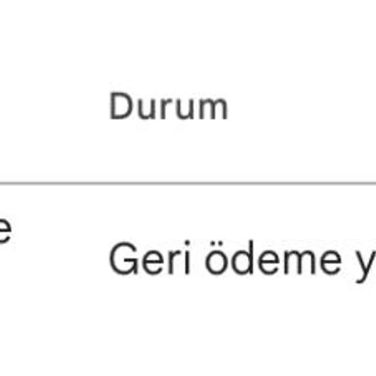 İade Tutarı Hesaba Yansımıyor, 6 Aylık Bekleme Şartı