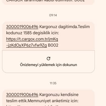Teslim Edildi Bildirimi Yanıltıcı Kargo Ulaşmadı Ve Müşteri Hizmetleri Cevap Vermiyor