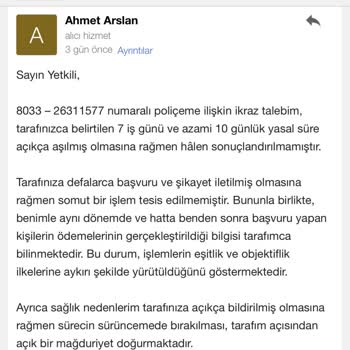 İkraz Talebimin Süre Aşımı Ve Geri Dönüşsüzlüğü
