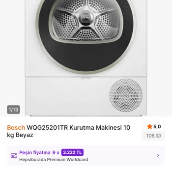 Garanti Kapsamındaki Bosch Kurutma Makinesi İçin Aşırı Ücretli Değişim Teklifi