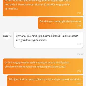 Siparişim 23 Gün Geçmesine Rağmen Gönderilmedi Ve Müşteri Hizmetleri Oyalıyor