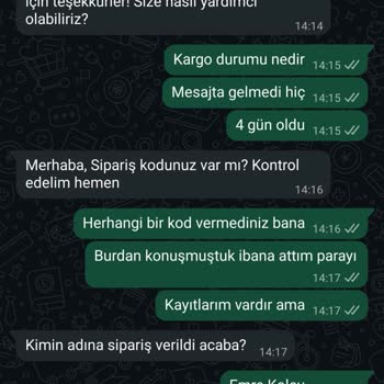 Mutamin Köpek Maması Siparişi Teslim Edilmedi Ve Yanlış Takip Numarası Gönderildi