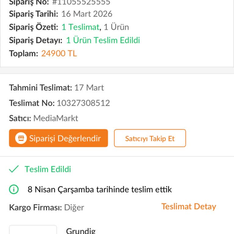 Teslim Edilmeyen Çamaşır Makinesi Ve Geri Ödeme Sorunu