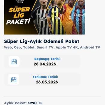 Tek Maçlık Pakette Yayın Açılmadı Ve İade Talebi