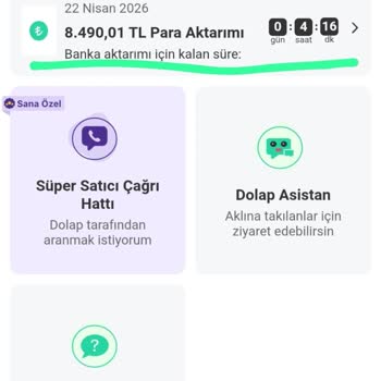 Dolap Satış Ödemem 8.490 TL Gecikiyor, Destek İlgisiz
