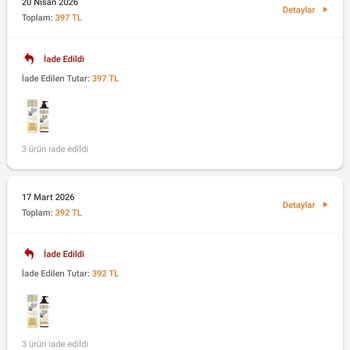 Ürünler Geri Gönderildi, Açıklama Olmadan Teslim Edilmedi