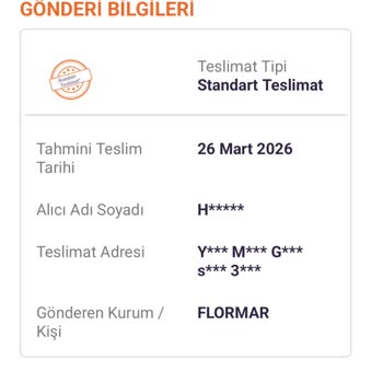 Flormar'dan Siparişimin Teslim Edilmemesi Ve Hızlı İade Talebi