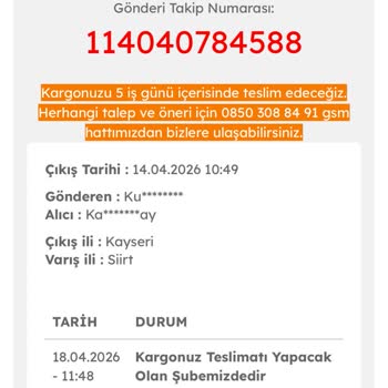 Kargo Gecikmesi Ve Sürekli Ertelemeler Nedeniyle Masaj Koltuğu İptali Talebi