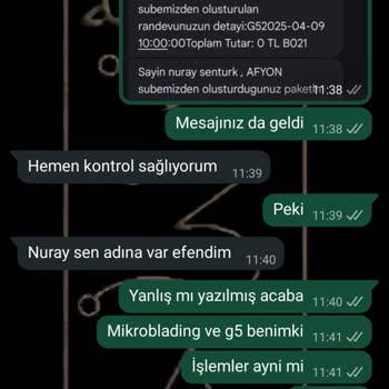 Dermavise’de Mikroblading Ve G5 Paketi Sonrası Randevu Sorunu