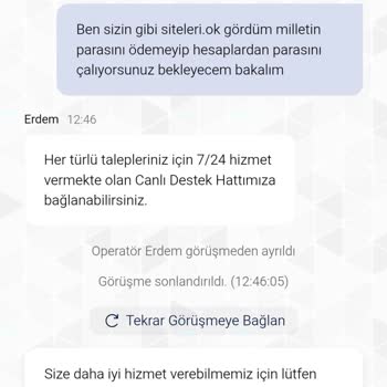 Kralbet'te Çekim Talebim 60 Dakika Blokeli, Ödeme Gelmedi