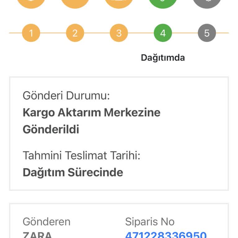Teslim Edilmemiş Ve Yanlış İade Olarak İşaretlenen Sipariş