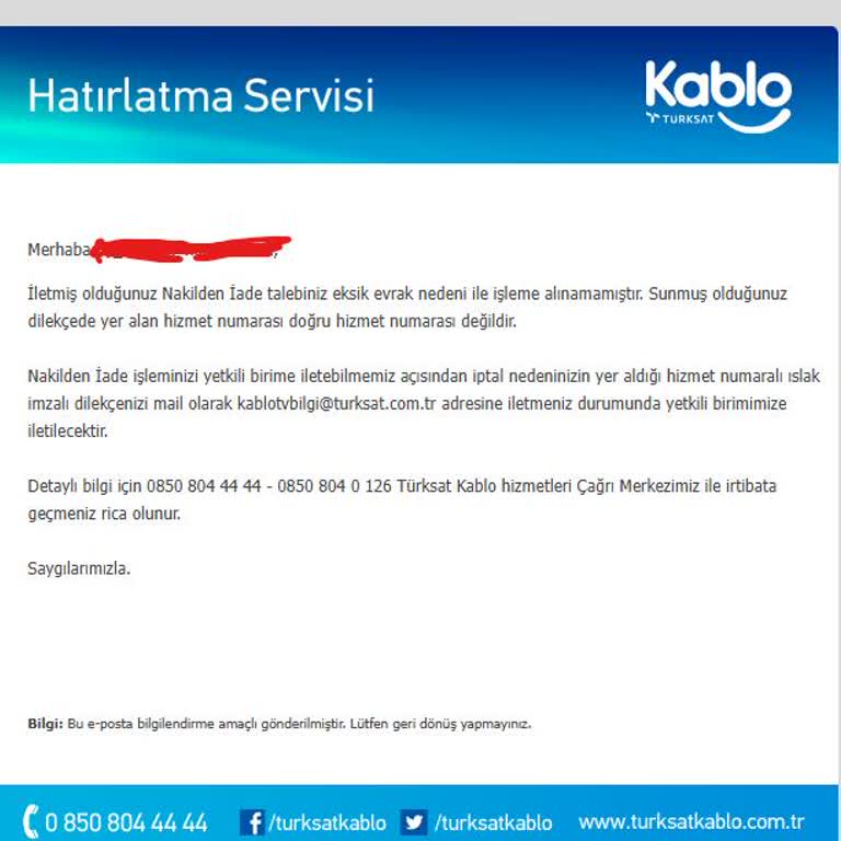 Kablo Net Aboneliği İptalinde Sürekli Evrak Sorunları Ve Gecikme
