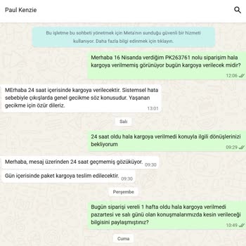 Stok Yok İddiası Ve 11 Günlük Kargo Gecikmesi