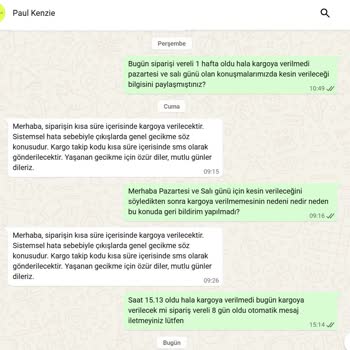 Stok Yok İddiası Ve 11 Günlük Kargo Gecikmesi