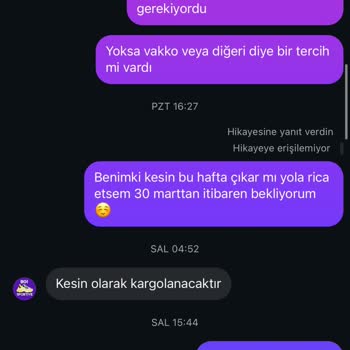 Sipariş Kargoya Verilmediği İçin İade Talebi