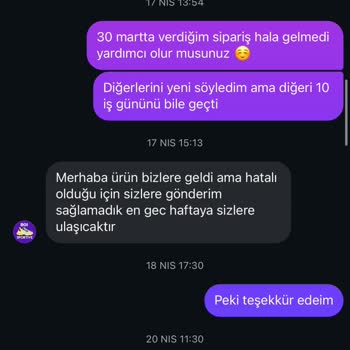 Sipariş Kargoya Verilmediği İçin İade Talebi