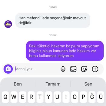 Instagram'dan Alınan Ayakkabının Cayma Hakkı Reddedildi, Ücret İadesi Talebi