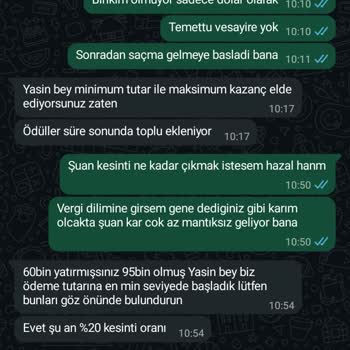 İlk Söz Verilen %20 Kesinti Oranının Uygulanması Ve Kesinti Oranındaki Tek Taraflı Değişiklikler