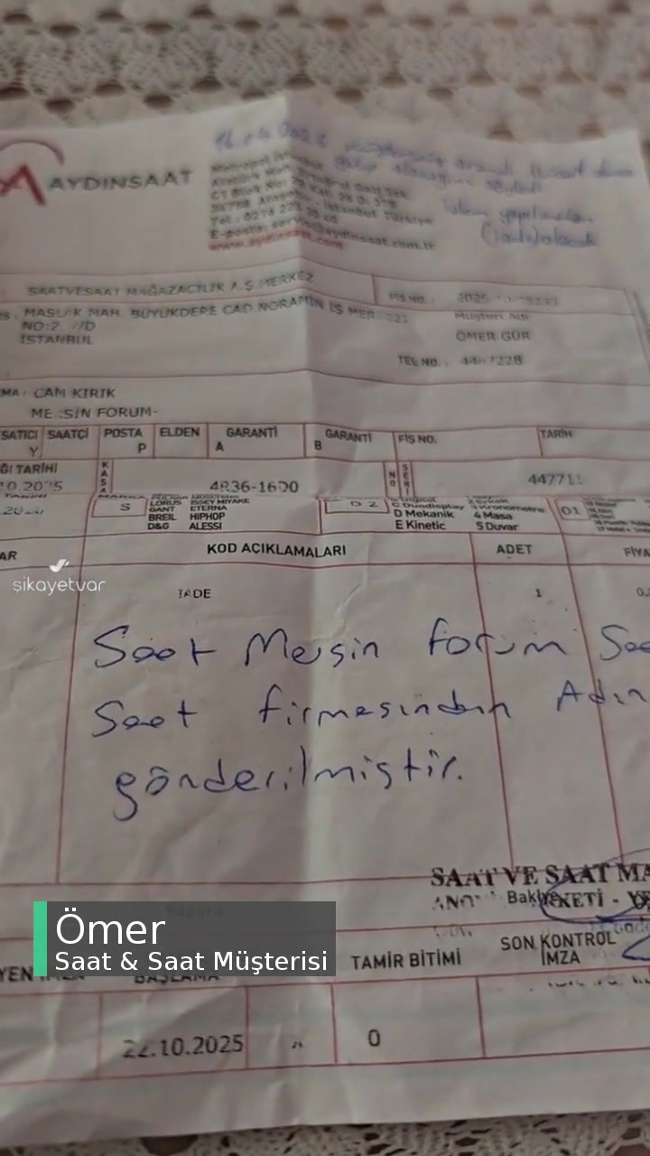 Saat & Saat Pişmanlıktır! videonun kapak resmi
