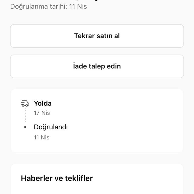 Takip Numarası Olmadan Kargoda Donmuş Sipariş İçin İptal Ve Tam İade Talebi