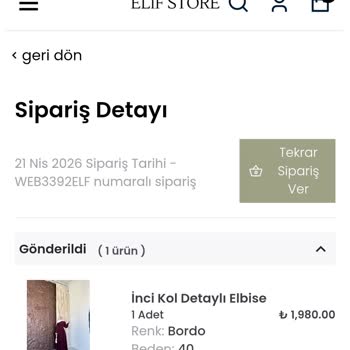 Kargo Takibi Olmayan Ve Uzun Süreli Gecikmeye Maruz Kalan Sipariş