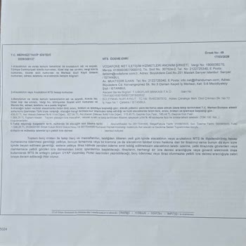 Cayma Bedeli Taahhüdü Yerine Getirilmedi Ve Vodafone’da Borç Oluştu