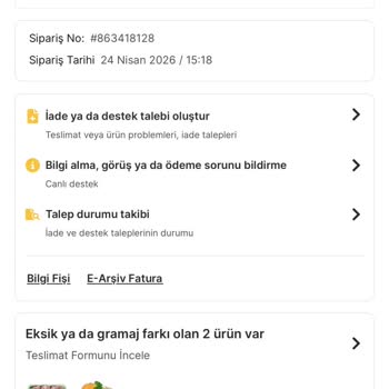 Migros Küflü Ürün İade Sürecindeki Gecikme ve Kurye Gelmemesi