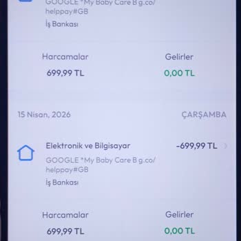 Bankamda Google Bebek Oyunu Üzerinden İzinsiz Çekilen 2.800 TL