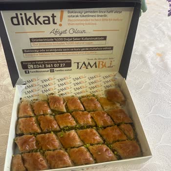 Tambu Sanat Baklava Ürünün Tadı Son Derece Kötüydü