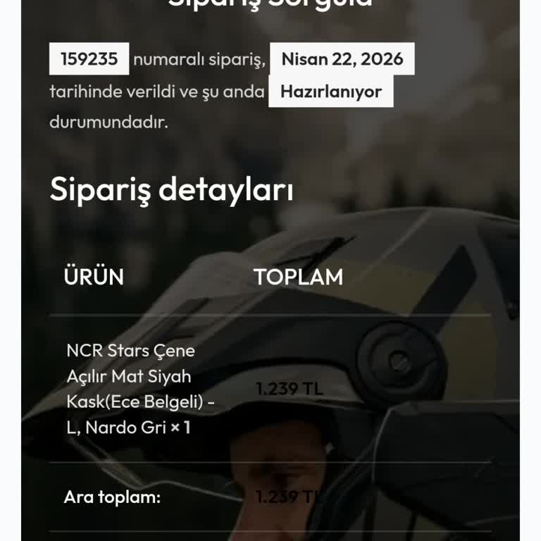 Kasksiparis.com Sitesinde Aynı Gün Kargo Sözü İhlali Ve İletişimsizlik