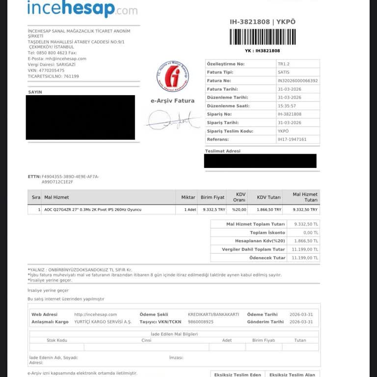 Cayma Haklarım Reddedildi Ve Ürün Ulaşma Tarihi Haksız Gerekçe Olarak Gösterildi