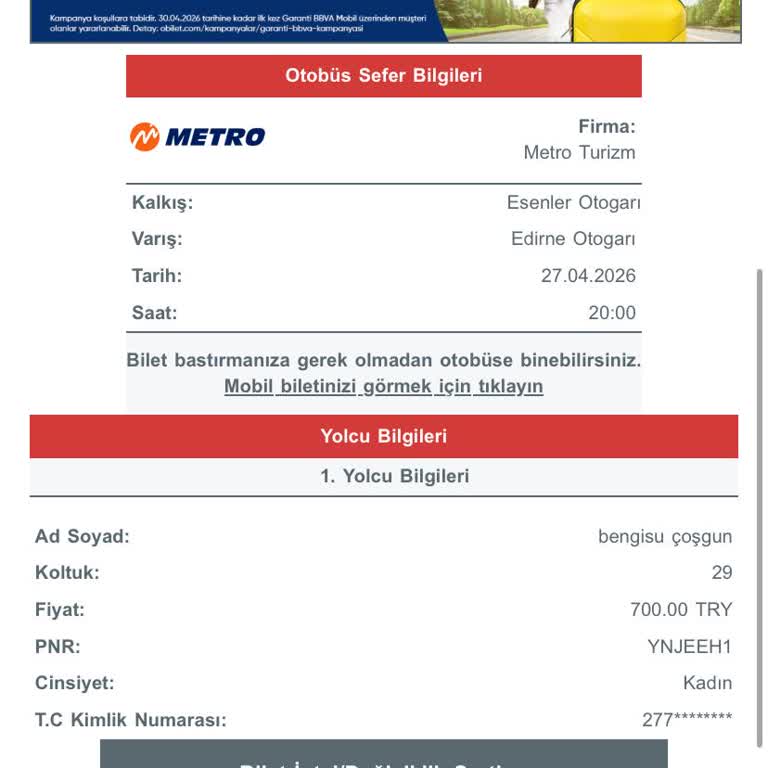 Sağlık Nedeniyle Seçilen Cam Kenarı Koltuğum İznim Olmadan Değiştirildi