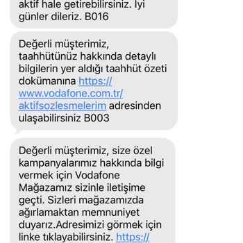 Vodafone İzinsiz 900 TL Taahhüt Ve 632,25 TL Faturada Haksız Artış