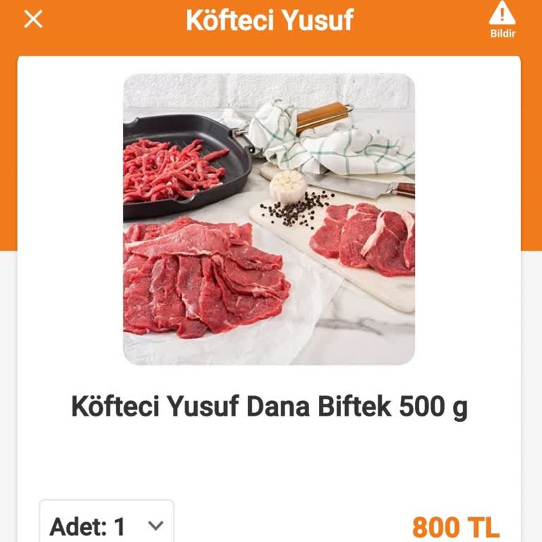 Görseli Yanıltan Biftek Ürünü İçin 5 Kez Reddedilen İade Talebi