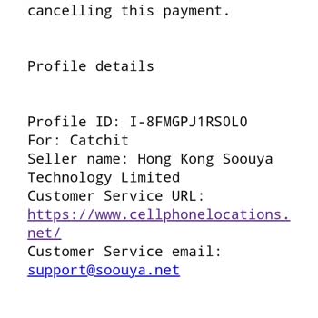 I Want Refund for Soouya Technology Charge Made via PayPal
