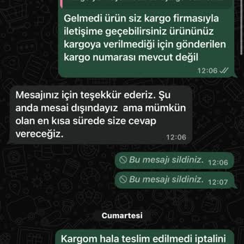 Clstil 14 Gün Geçmesine Rağmen Ürün Tarafıma Teslim Edilmedi