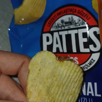 Pattes Cipsin Üzerinde Kanatlı Bir Böcek Fark Ettim