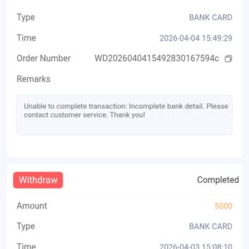 I Face Bdgwinseo Withdrawal Rejected but Money Not Refunded