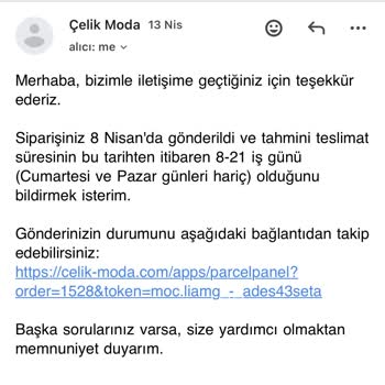 Çelik İstanbul 2000 TL Ödeme Alındı, Ayakkabı Gönderilmedi Ve İade Talep Ediliyor