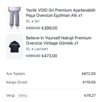 Void.com'da Yanlış Ürün Gönderimi Ve Stok Sorunu Nedeniyle Mağduriyet
