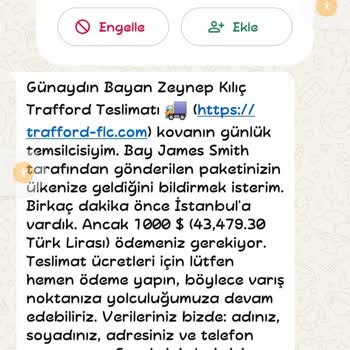 Sahte Gümrük Ve Kargo Teklifi Sonrası 43.000 TL Maddi Zarar Ve Banka Desteği Talebi