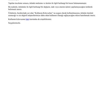 Ayakkabının Gıcırtı Sorunu İnceleme İçin Alınmadı Ve Çözüm Sunulmadı
