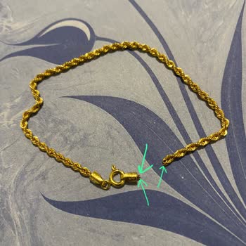 Fiyonk Kuyumculuk Altın Bileklikte Kısa Sürede Kopma, Gramaj Ve Uzunluk Yanlışı