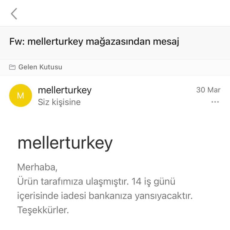 Meller Gözlük İadesi Ücretim Yasal Sürede Yatmadı