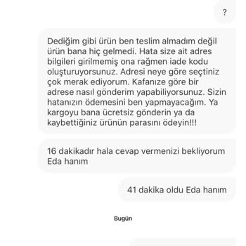 Gardrops İade Kodu Oluşturup Ürünü Yanlış Şehre Gönderdi, Müşteriden Ödeme Talep Etti