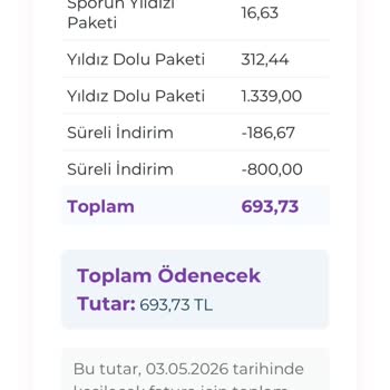 Digiturk Faturamda Fazla Ücretlendirme Ve Yanlış Hesaplama