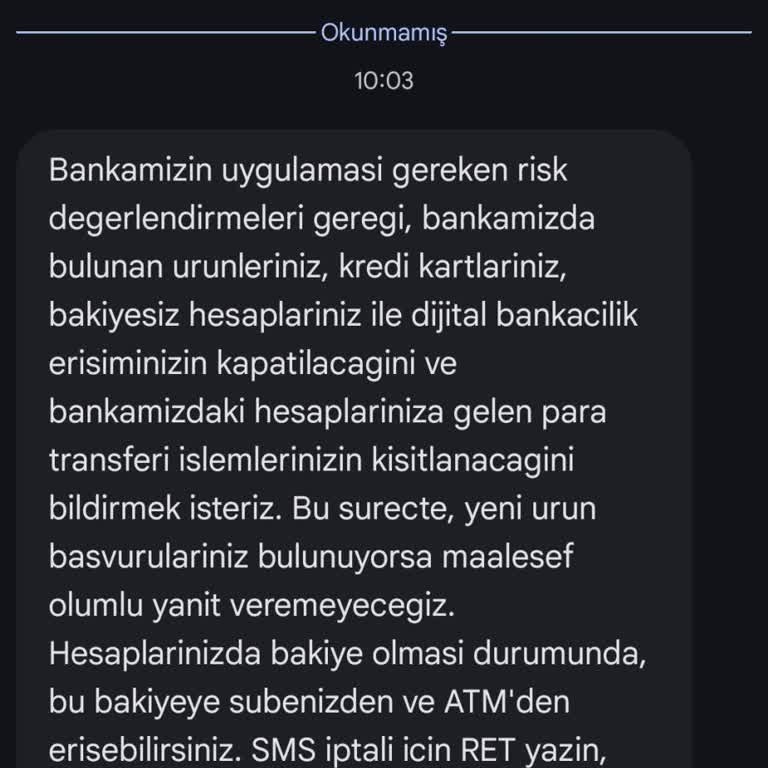 ING Bankasından Aldığım Risk Uyarısı Ve Hesap Kapatma Şikayetim