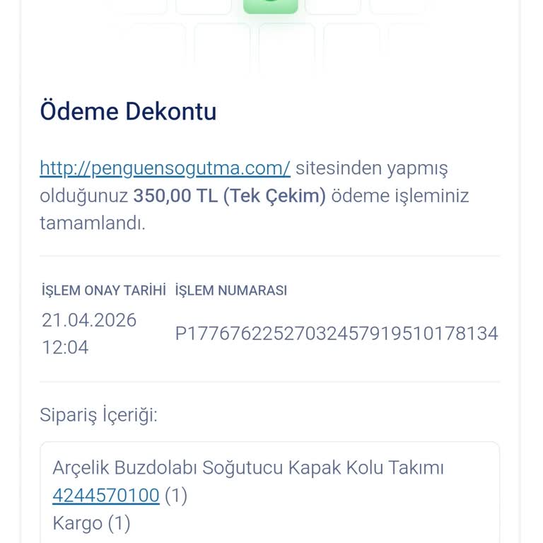 Penguen Soğutma'dan Ürün Gecikmesi Ve İade Talebi