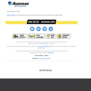 Avansas’tan Teslim Edilmeyen Siparişler Ve İade Sorunu İş Kaybına Yol Açtı